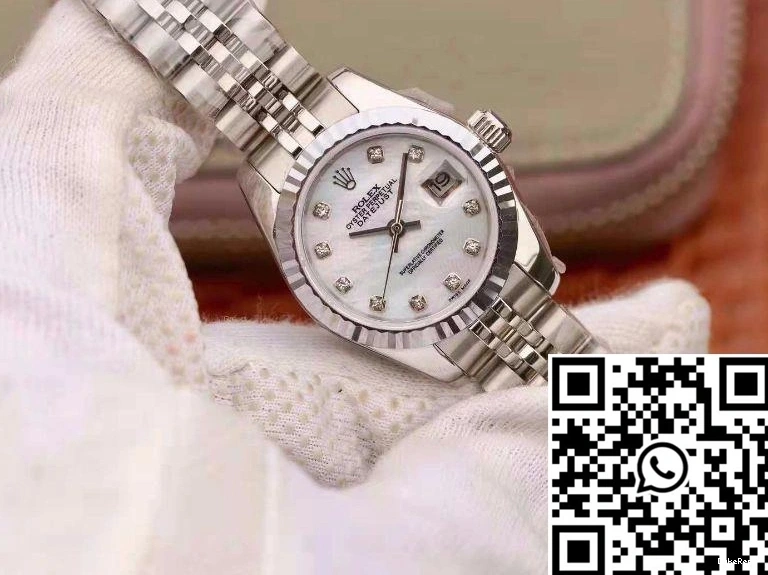 Lady White Datejust Dial 28MM Rolex 1023